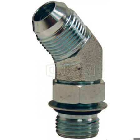 Dixon Elbow, 1-5/16-12 Nominal, Male SAE O-Ring Boss x Male JIC, Steel, Domestic 1240-16-16
